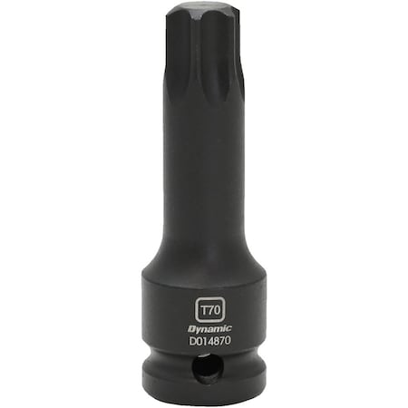 Dynamic Tools 1/2" Drive Torx Hex Head, T70, Bit Impact Socket D014870